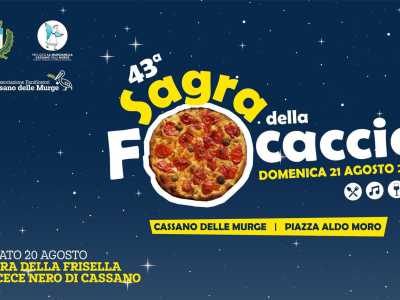 La focaccia � il prodotto da forno pi� diffuso e amato del Barese. Tra i paesi dove regna c�� Cassano delle Murge, dove dal 1977 viene onorato questo sublime impasto...